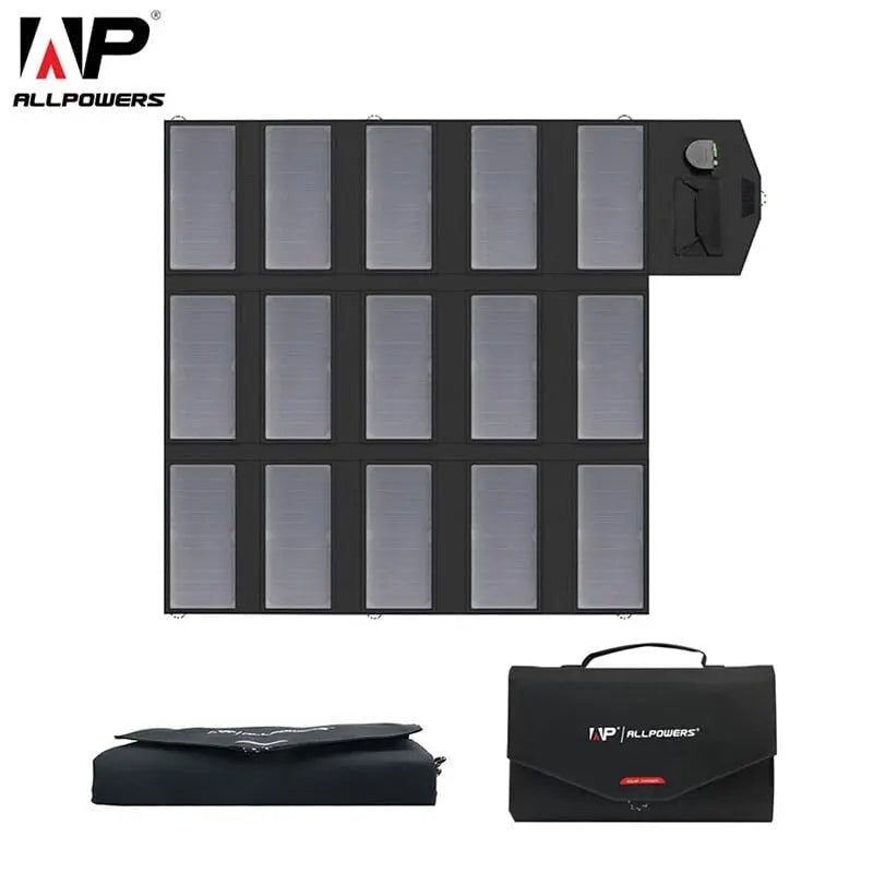 ALLPOWERS 100W 18V 12V Portable Solar Panel Foldable Battery Charger ALLPOWERS 100W 18V 12V Portable Solar Panel Foldable Battery Charger